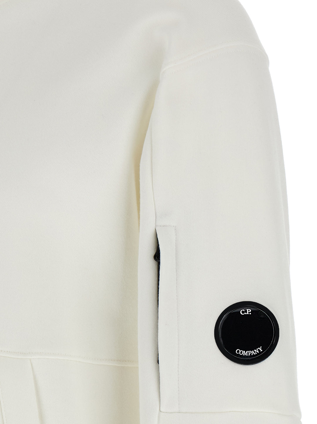 C.P. Company Diagonal Raised Sweatshirt - White | 186b2bd94827d04eb94c0721762efb98973bd2e2