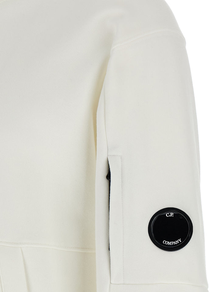 C.P. Company Diagonal Raised Sweatshirt - White | 186b2bd94827d04eb94c0721762efb98973bd2e2