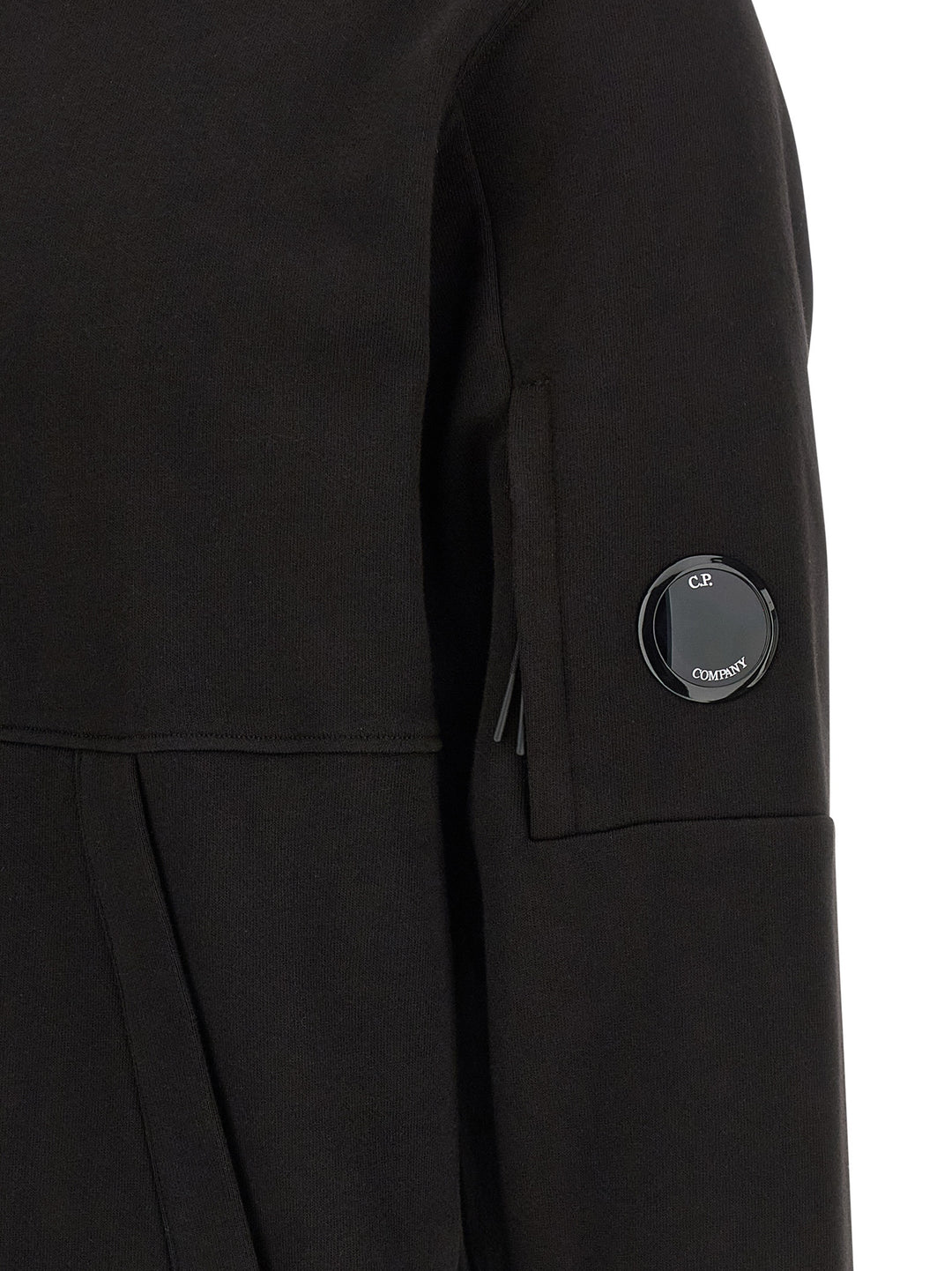 C.P. Company Diagonal Raised Sweatshirt - Black | 3502363f65f1024edcbfcb04281962e14955268c