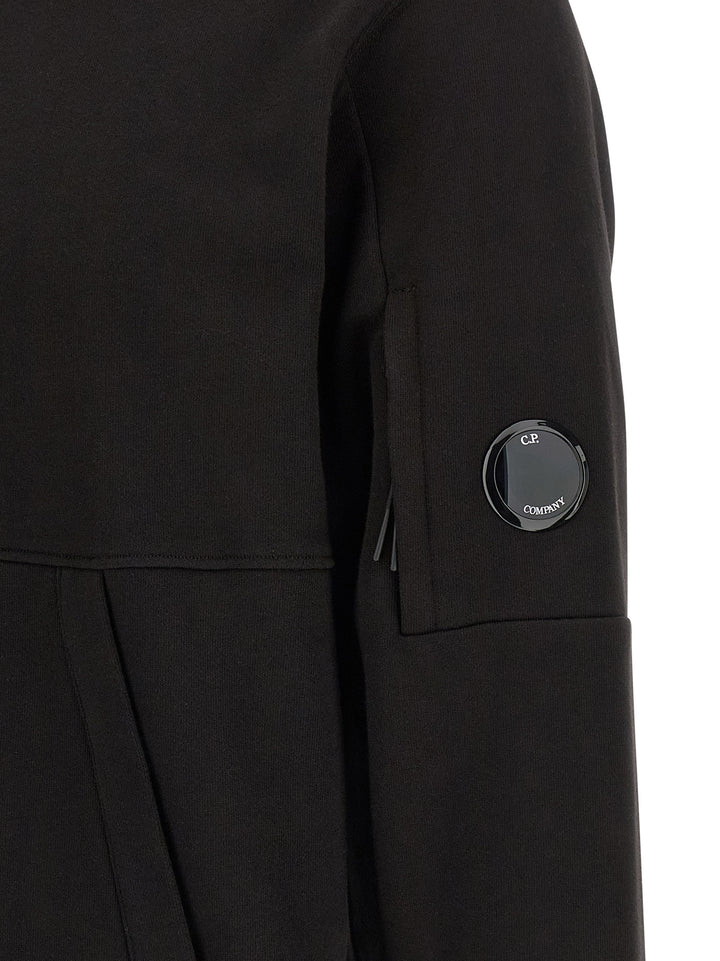C.P. Company Diagonal Raised Sweatshirt - Black | 3502363f65f1024edcbfcb04281962e14955268c