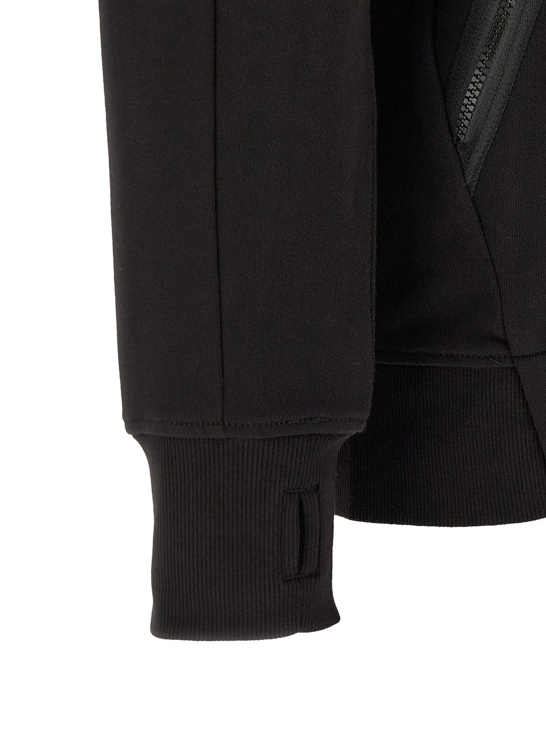 C.P. Company Diagonal Raised Fleece Sweatshirt - Black | 92330abce1db86f06f682a33702e12bf2500568f