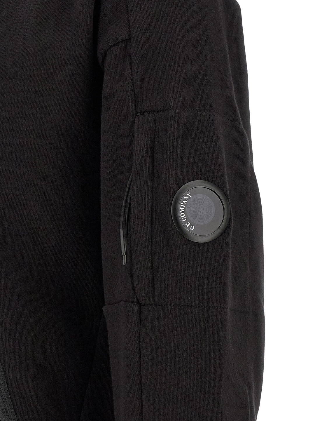 C.P. Company Diagonal Raised Fleece Sweatshirt - Black | fef57cbe08e76b3e911d4ea6dfff3db36794ac61