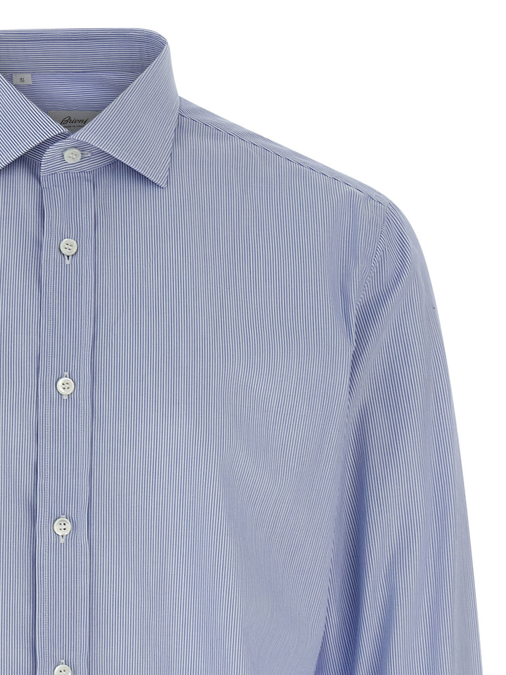 Brioni Trevi Mark Shirt and Blouse - Blue | f363fd624a15403f480541f2d8cc320a4c1eb725