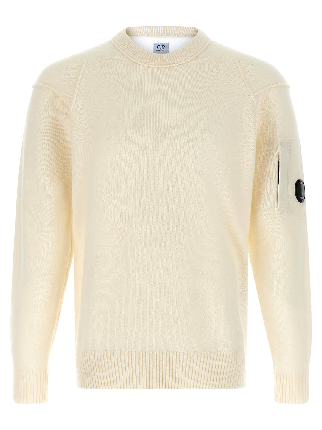 C.P. Company Lens Sweater Sweaters and Cardigans - White | 4d61e3b55d91ef7edbac8207618c1f9e4a5c2132