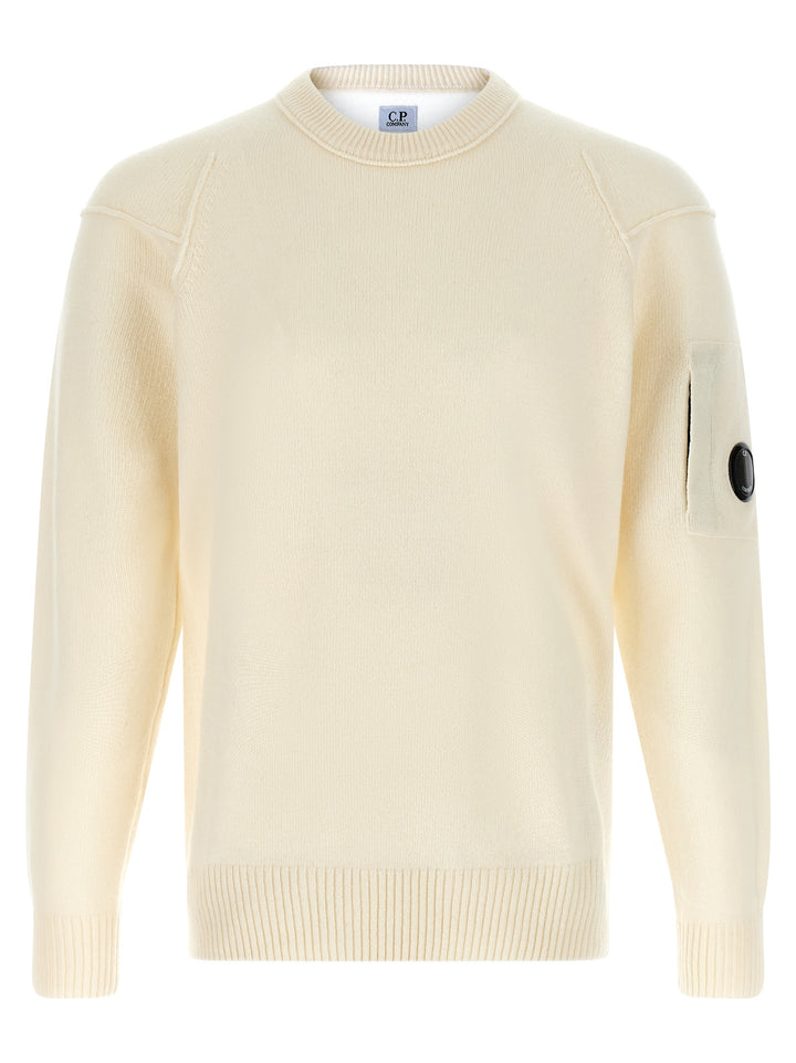 C.P. Company Lens Sweater Sweaters and Cardigans - White | 4d61e3b55d91ef7edbac8207618c1f9e4a5c2132