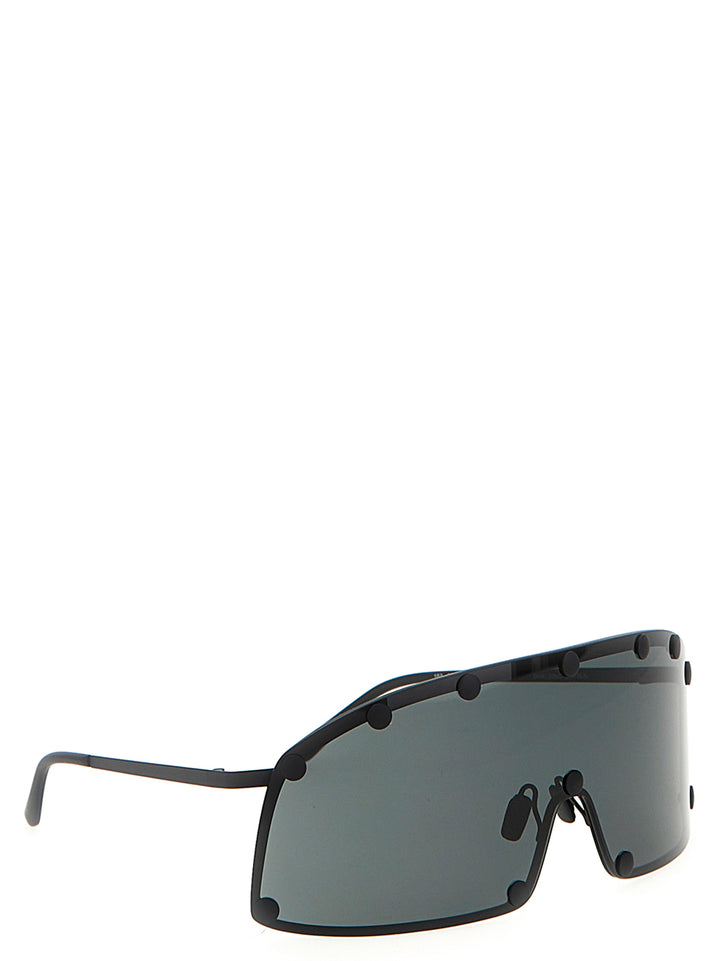 Rick Owens Shielding Sunglasses - Black | 0750b251589f02a318598ebd0e4554cc479c959d
