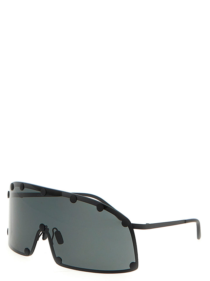 Rick Owens Shielding Sunglasses - Black | 1ebfa94d104180f092d40e4f4f204a856793a552