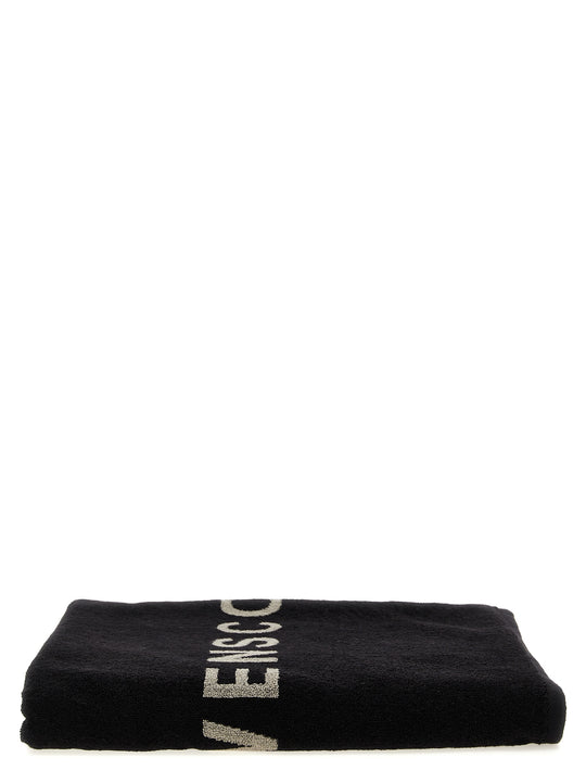 Towel Written Beach Black