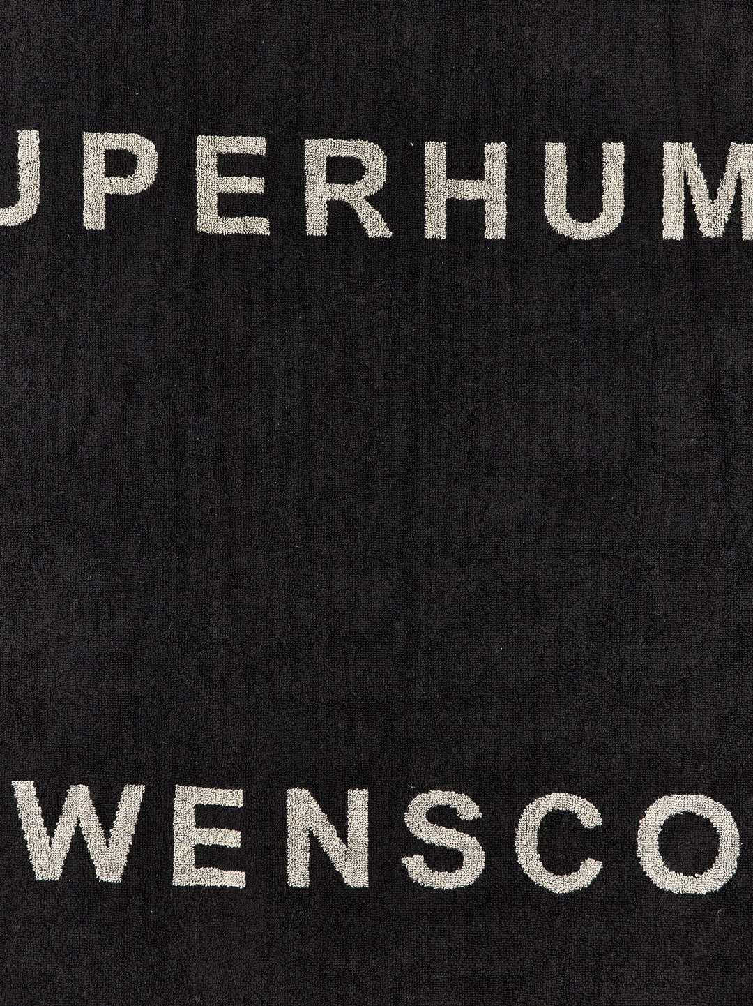 Rick Owens Towel Written Beach - Black | d90028c041c962c93cda11b2ecfe6574650879f3