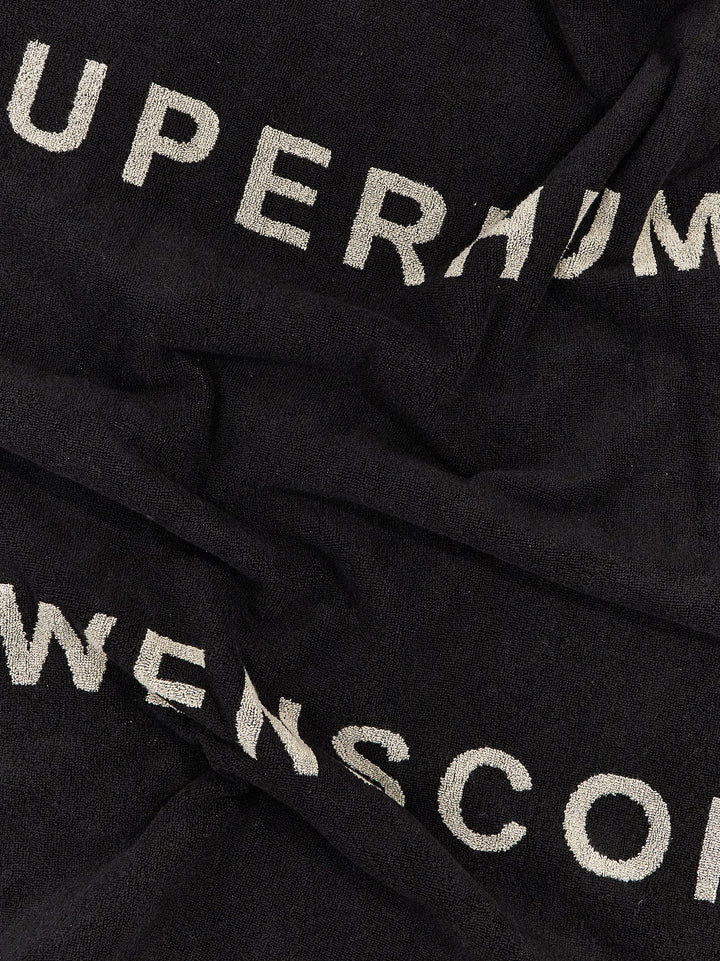 Rick Owens Towel Written Beach - Black | 049b1b5c8fb34d6b50cff78e9497c66e1cff2940