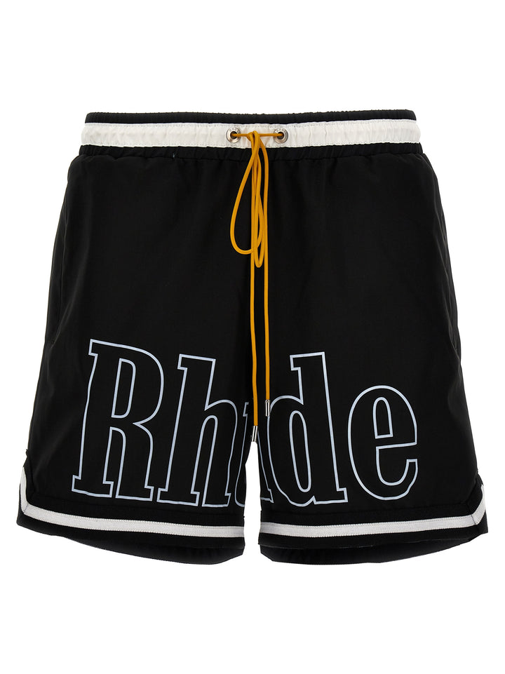 Rhude Basketball Beachwear Black