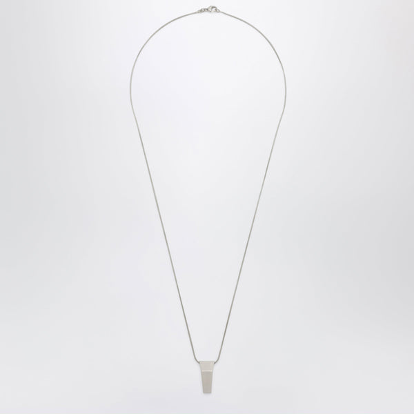 Palladium Brass Trunk Pendant Necklace