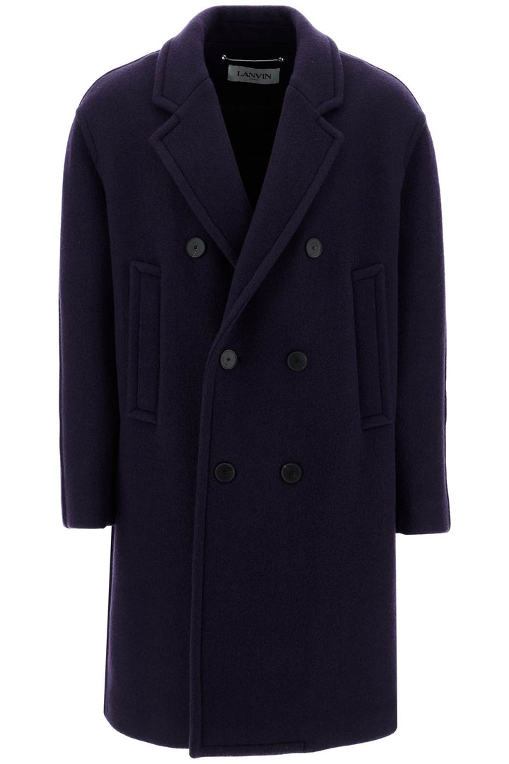 Double Breasted Heavy Wool Coat