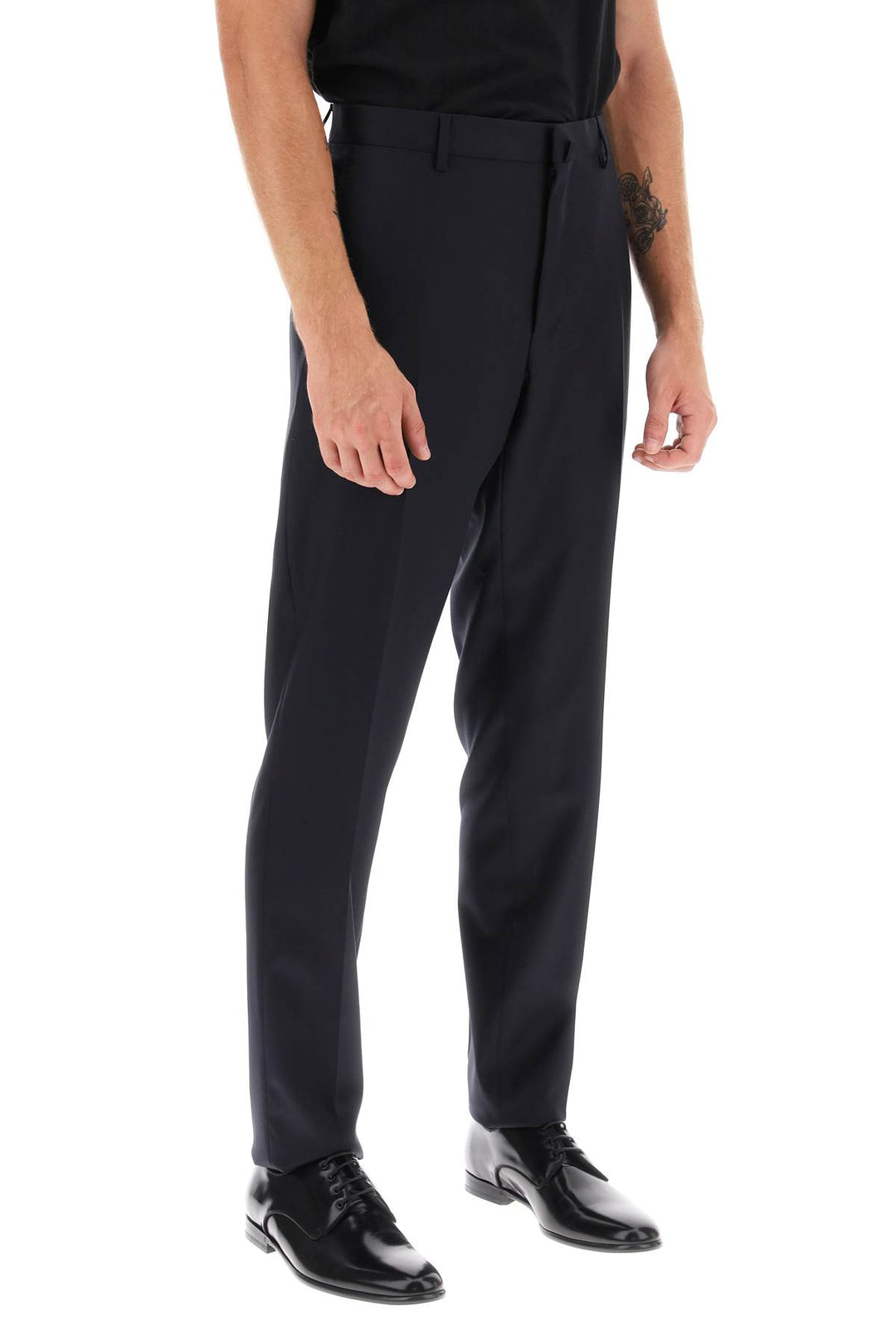 Cigarette Pants In Light Wool