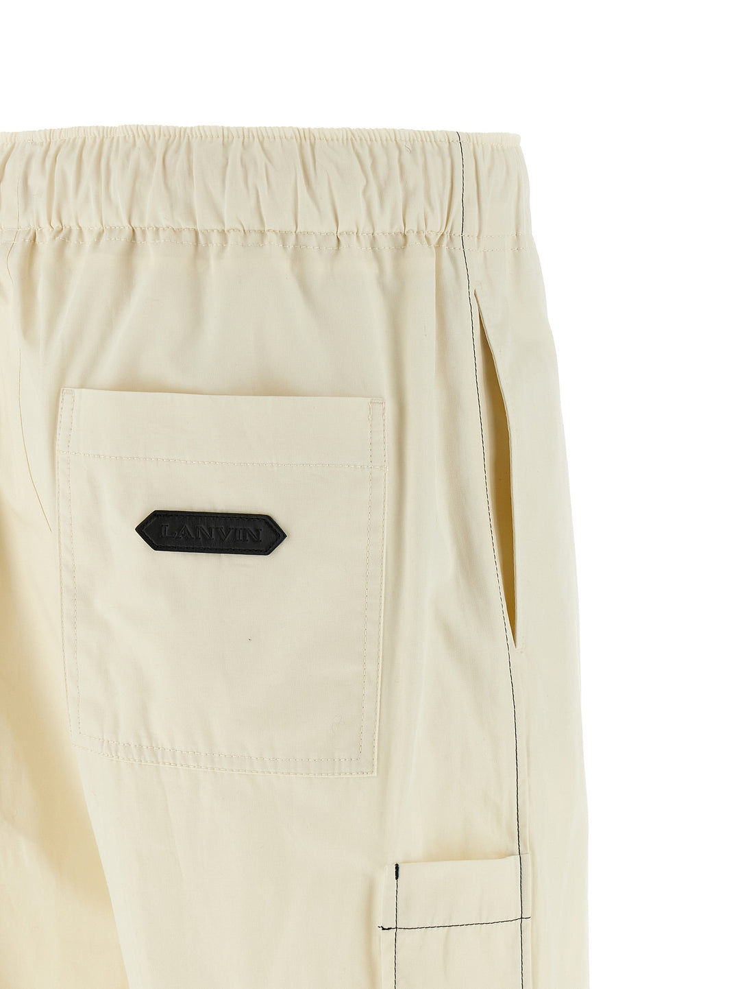 Lanvin Cotton Trousers Pants - White | 925a81cdfd942891d547bca0beb6001bbe997044