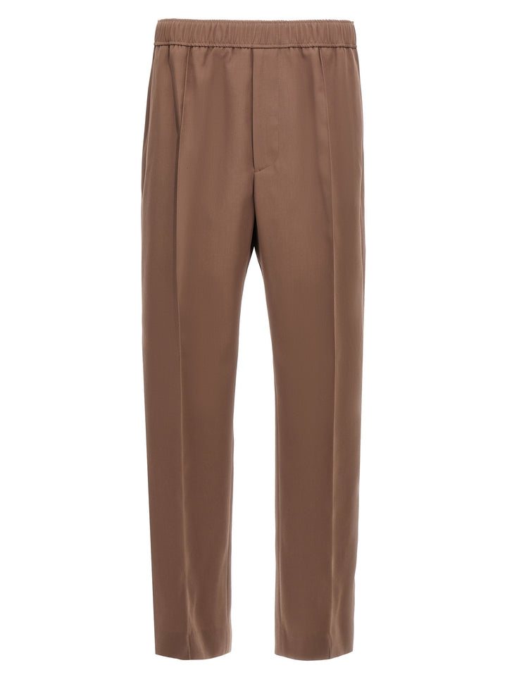 Taille Elastiquee Pants Brown