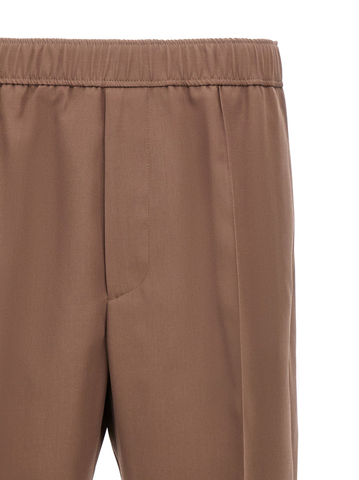 Taille Elastiquee Pants Brown