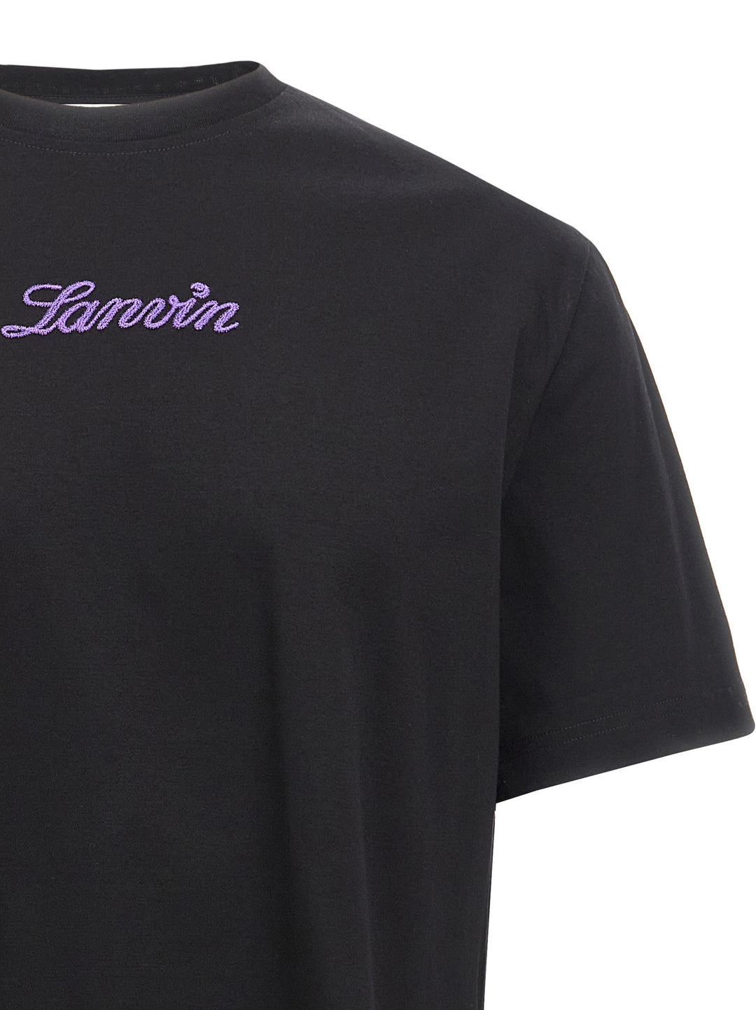 Logo Embroidery T-Shirt Black