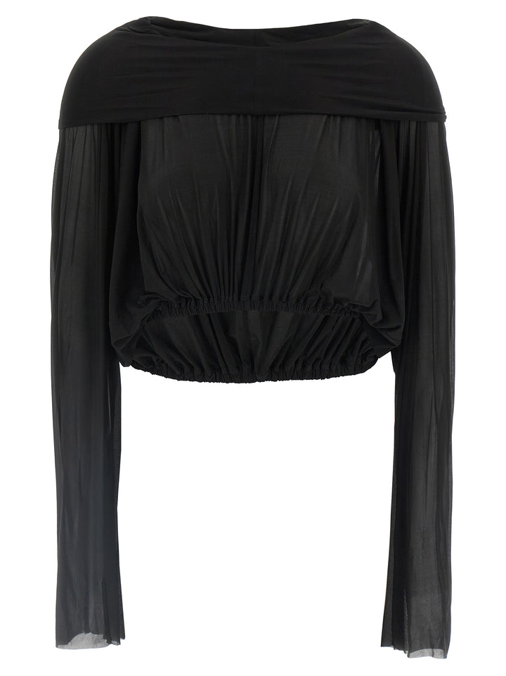 Rick Owens Crooped Hooded Tunic Sweaters and Cardigans - Black | aee526aed8d95d1e6432e6a4014789f8c985454a