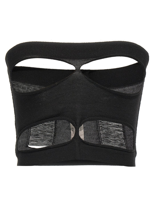 Tanja Bandeau Tops Black