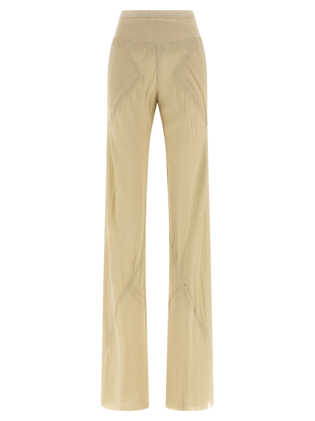 Rick Owens Bias Pants - Beige | 93e70f9cb8703ddc93ad5443f4f5a2086818b625