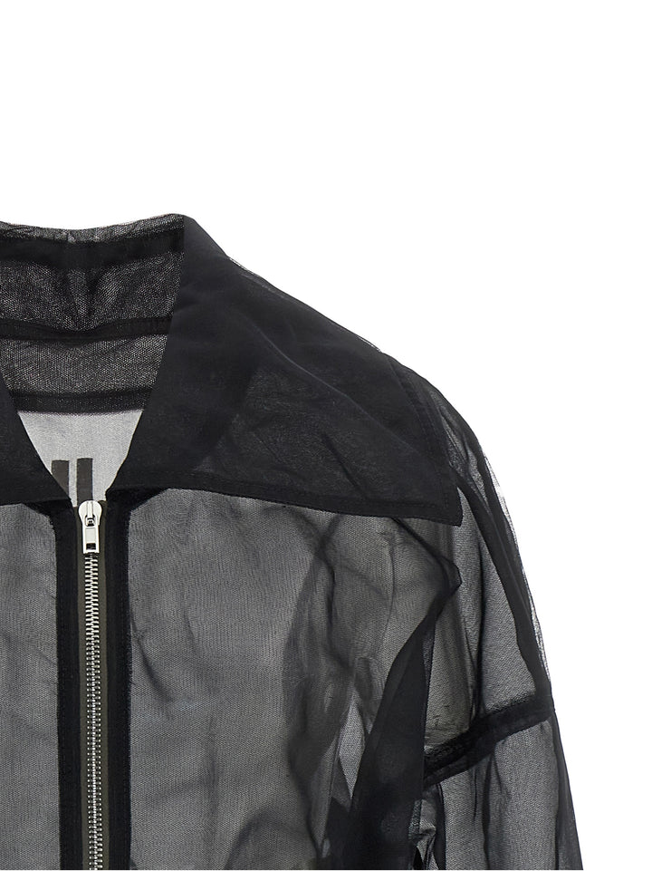 Rick Owens Dracucollar Cropped Puffer Jackets - Black | ee7aff6ab889f90144de6d3012f57f85b55aeb37