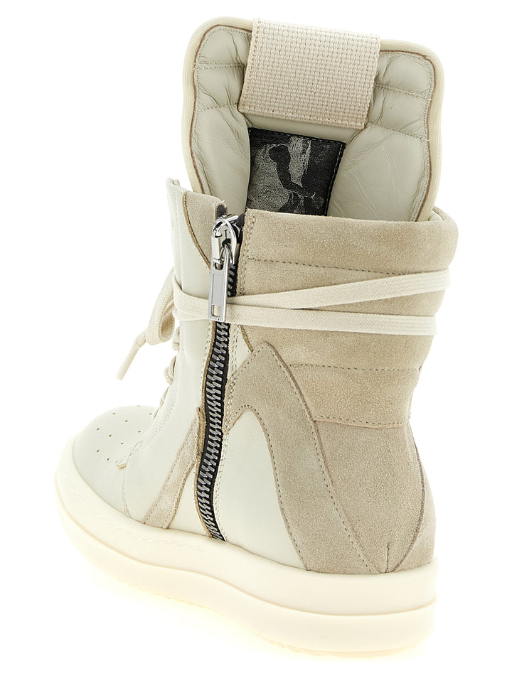 Rick Owens Geobasket Sneakers - Beige | b35cbbc8a60d8783c6697851a307683a11dc7872