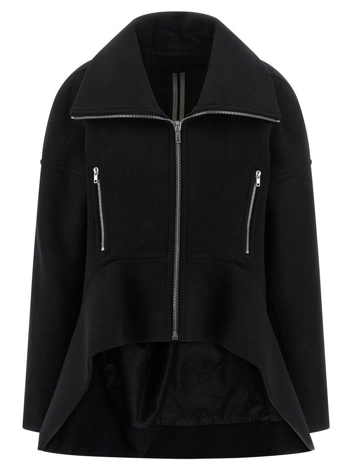 Rick Owens Draculimo Coats and Trench Coats - Black | 12039f452a060f809081c2ec00deba76c6ef3c54