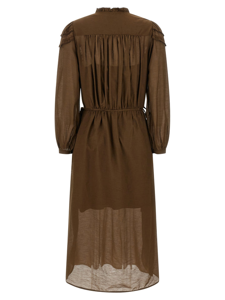 Marant Etoile Charissa Dresses - Green | 99fa1a57dd78ac6d159cb1ac85d2a6751b6ee62a