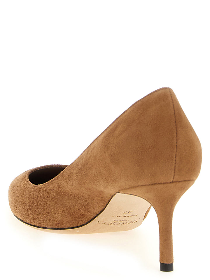 Jimmy Choo Romy 60 Pumps - Brown | 36fa90746a995b2490ec1d634cedffe206596095