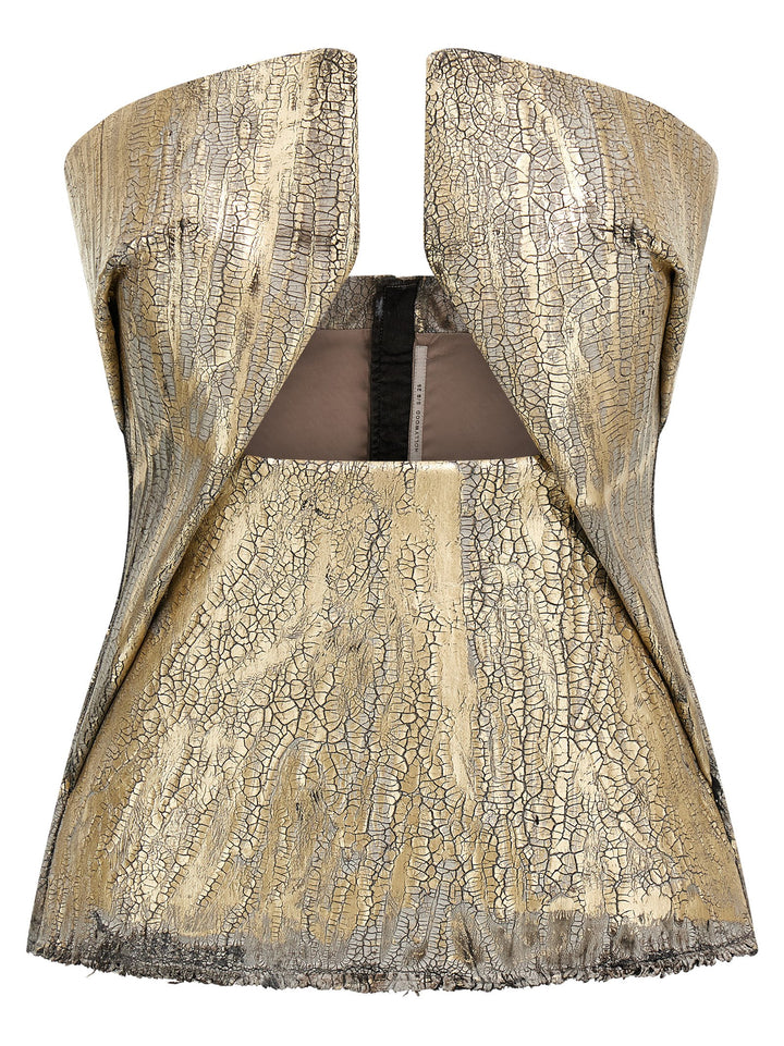 Rick Owens Woven Prong Tops - Gold | 87a49807fa8c8669b733f369fc251b2eb9337f3e