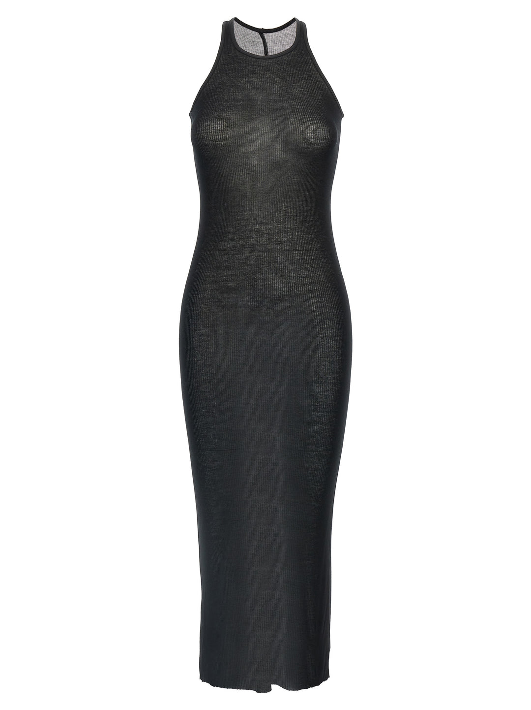 Rick Owens Ribbed Dress Dresses - Black | 2b6d4de46c86714fab257ef9eae3401197686050