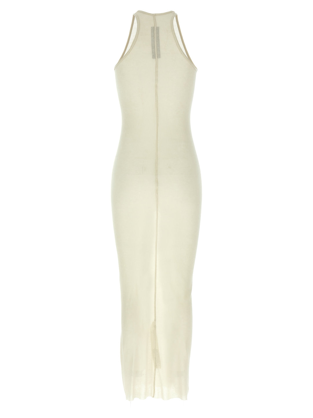 Rick Owens Ribbed Dress Dresses - Beige | 3b771cbc565a30c746506db139ff3b9b8eef593d