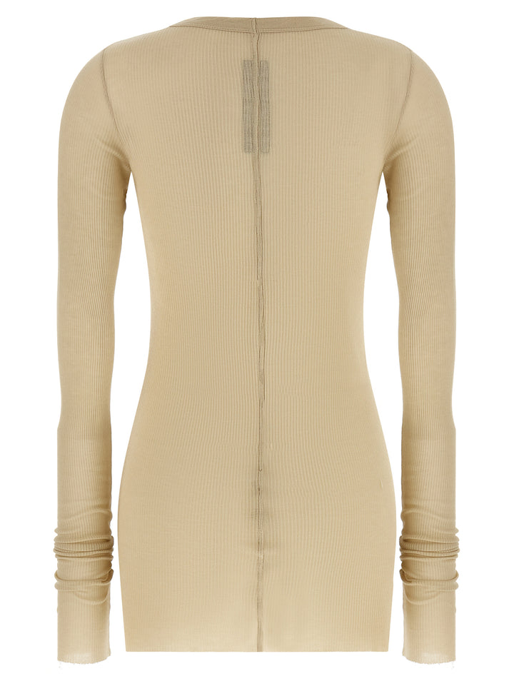 Rick Owens Rib Ls T T-shirt - Beige | bbeca082299c9f4f0da67de32821f68e6502bcf0