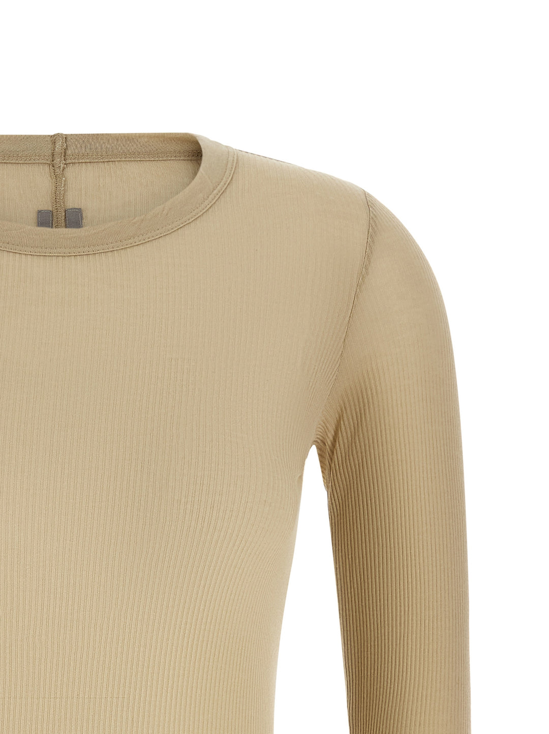 Rick Owens Rib Ls T T-shirt - Beige | 5eba01365fbbcf092c64931f881ac92a4a2d6510