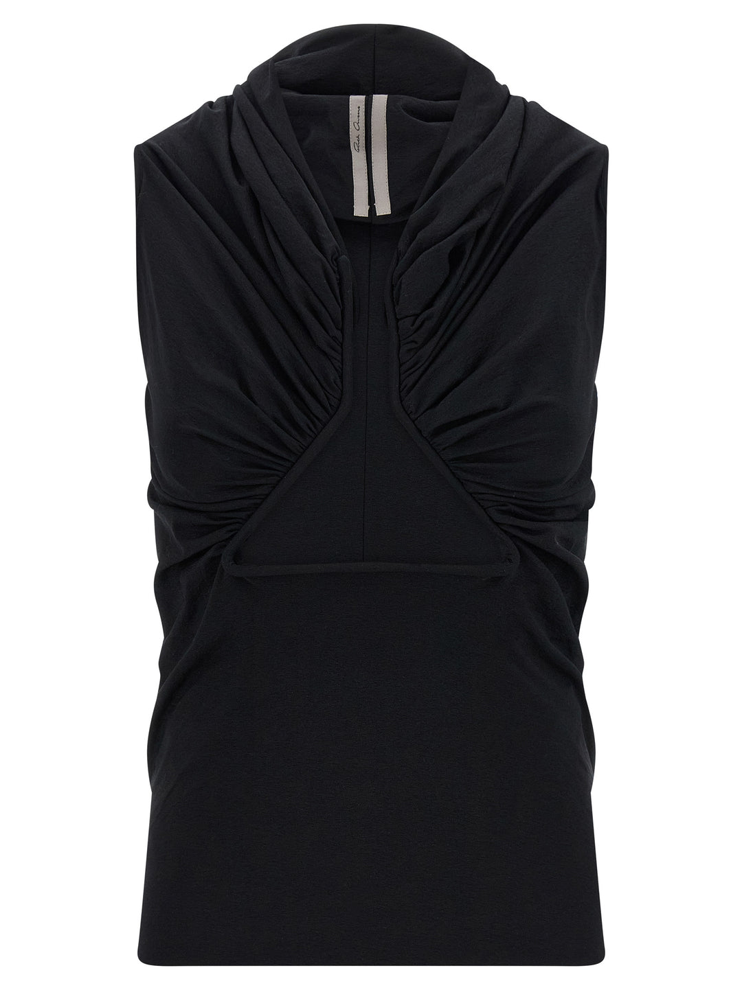 Rick Owens Jersey Ss Prong Tops - Black | 2b620bc09eb4738717dca10ca0b7af0da73e8b4d