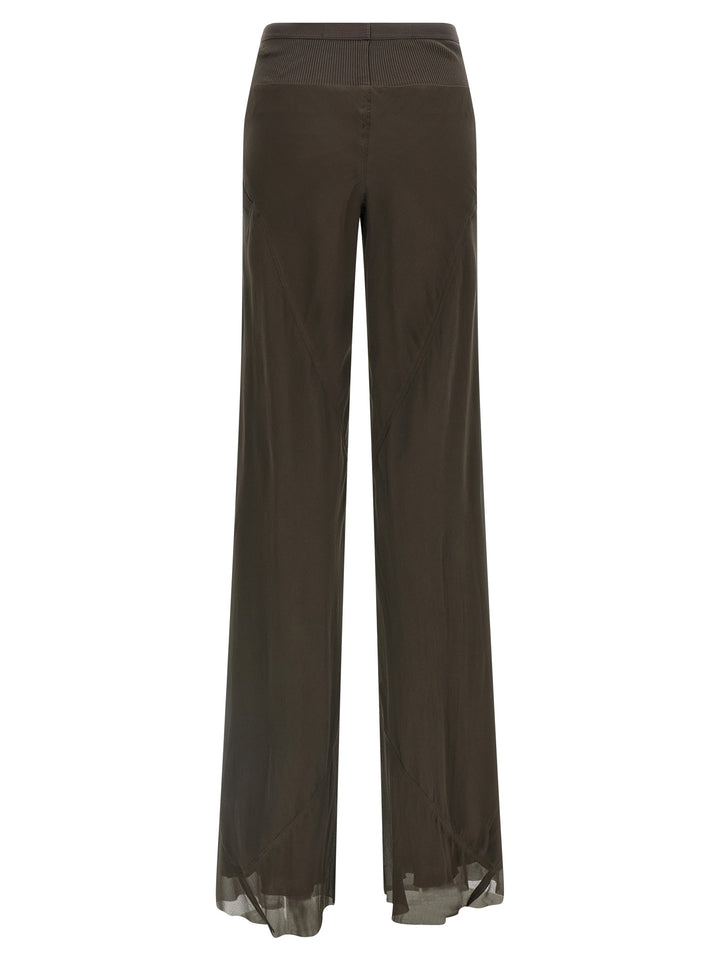 Rick Owens Bias Pants - Brown | ef716deff704707b3685d4f2447e1032e311c8c8