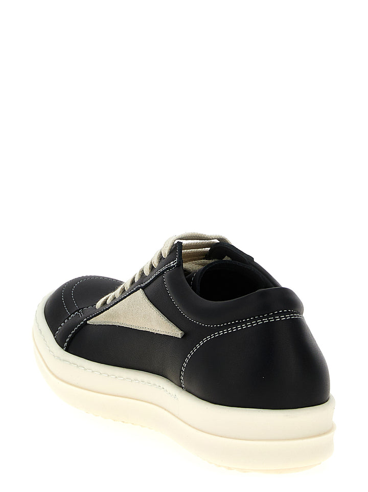 Rick Owens Vintage Sneaks Sneakers - White/Black | 65b68535c659f92caf9a0b564ab2714f31de9b47