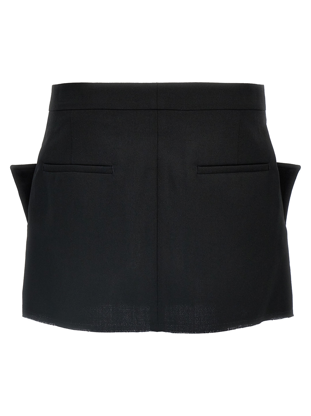 Cut Off Mini Skirts Black