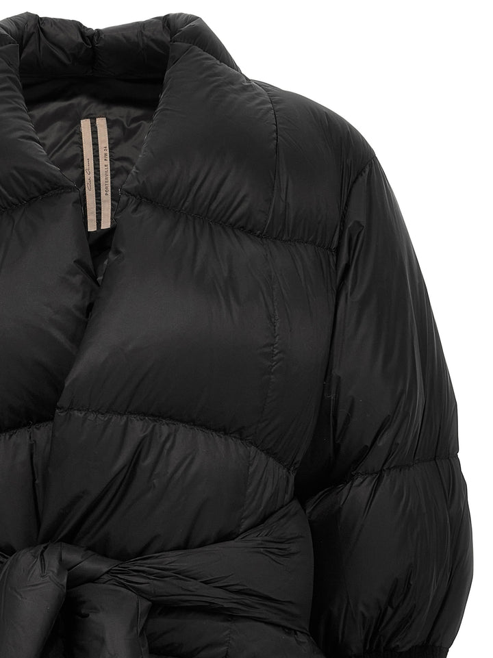 Batwing Duvet Casual Jackets, Parka Black