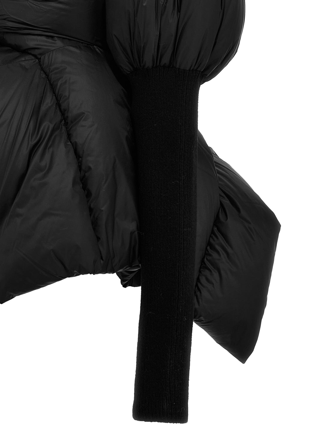 Batwing Duvet Casual Jackets, Parka Black