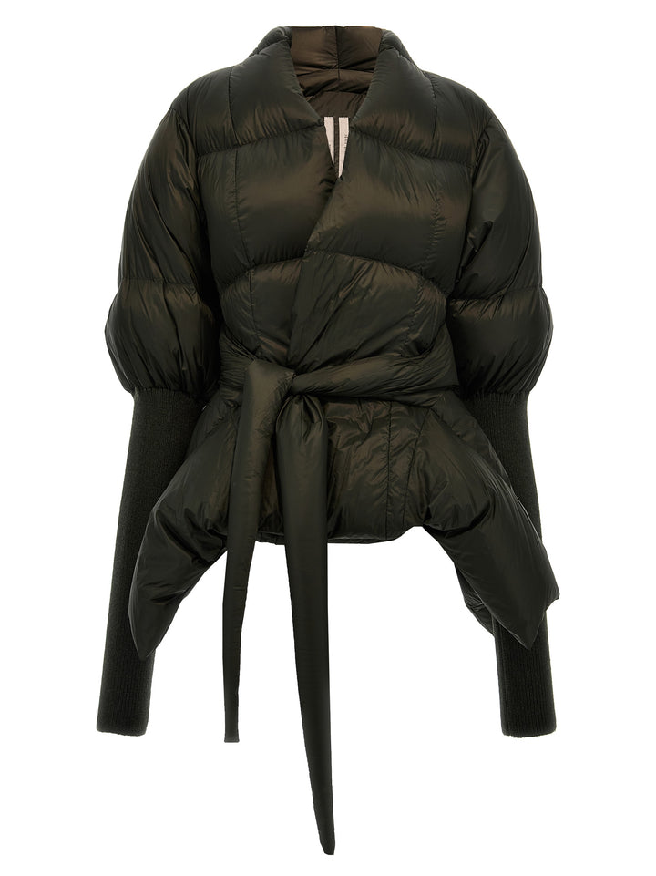 Batwing Duvet Casual Jackets, Parka Green