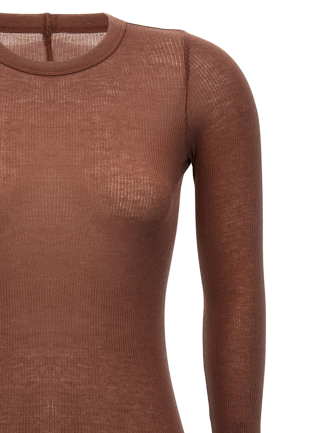 Rick Owens Rib Ls T T-shirt - Pink | 133ef0f417dac4191388647e97beb6b8c1cc0af4