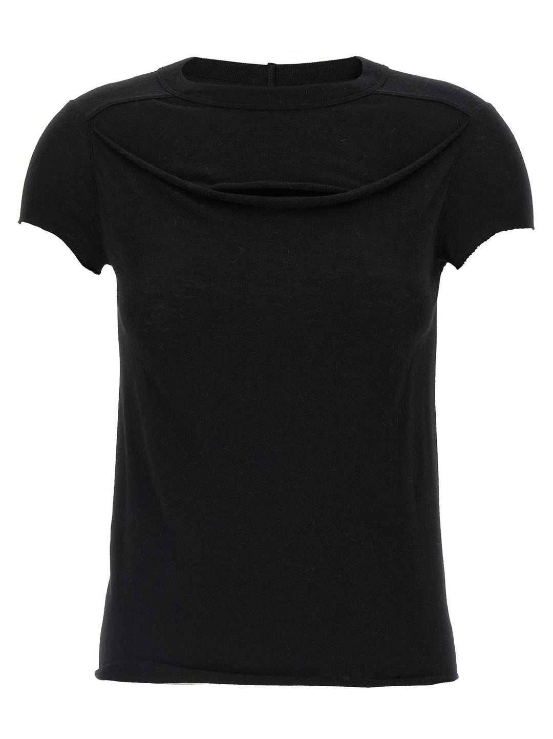 Rick Owens Cropped Level T T-shirt - Black | 5d04e76e7d5e46602058e19d5be5c0a160fddde6
