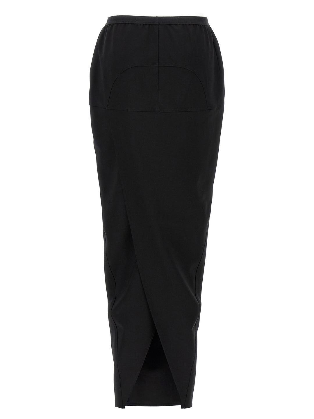 Rick Owens Soft Pillar Long Skirts - Black | 47e2a47df78d94acd3f9fa3e54aa3be324347cf9