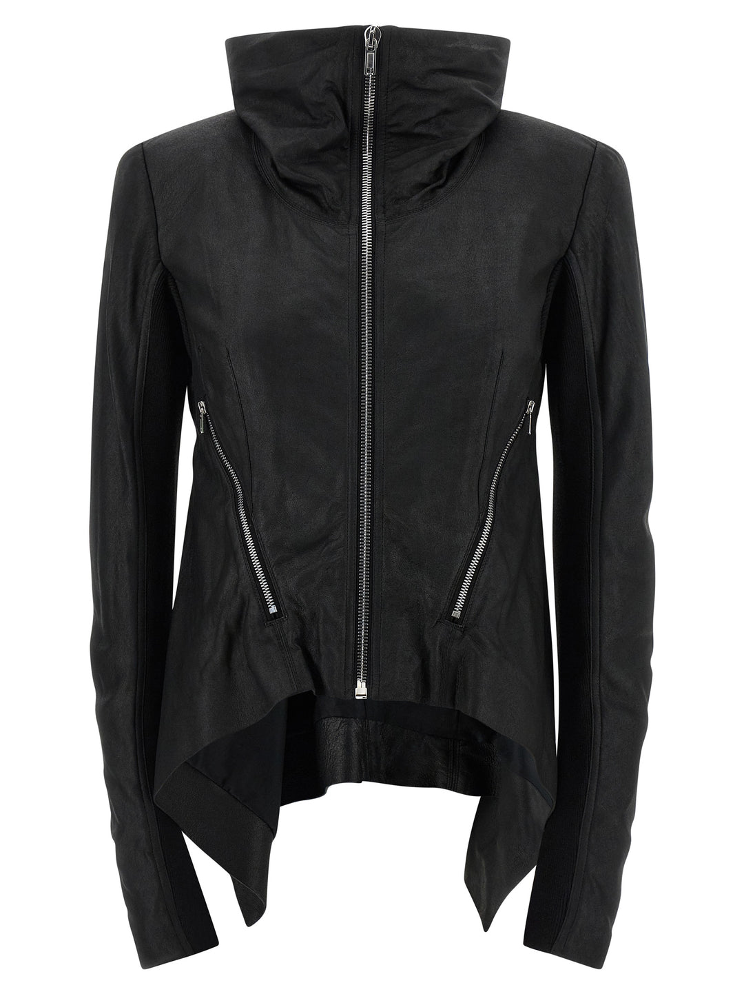 Rick Owens Zipped Naska Biker Puffer Jackets - Black | a53d3904b6e48095b1cdcff5822899c403b63b7f