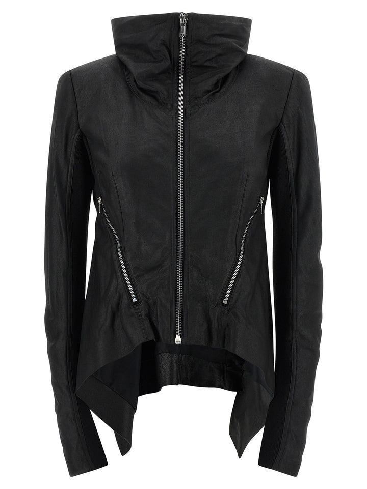 Rick Owens Zipped Naska Biker Puffer Jackets - Black | a53d3904b6e48095b1cdcff5822899c403b63b7f