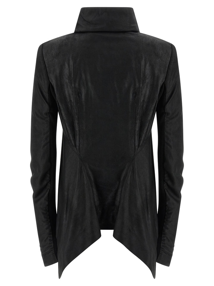 Rick Owens Zipped Naska Biker Puffer Jackets - Black | e5cd429800db2eb59de6538699d2fd32a69fcb9c