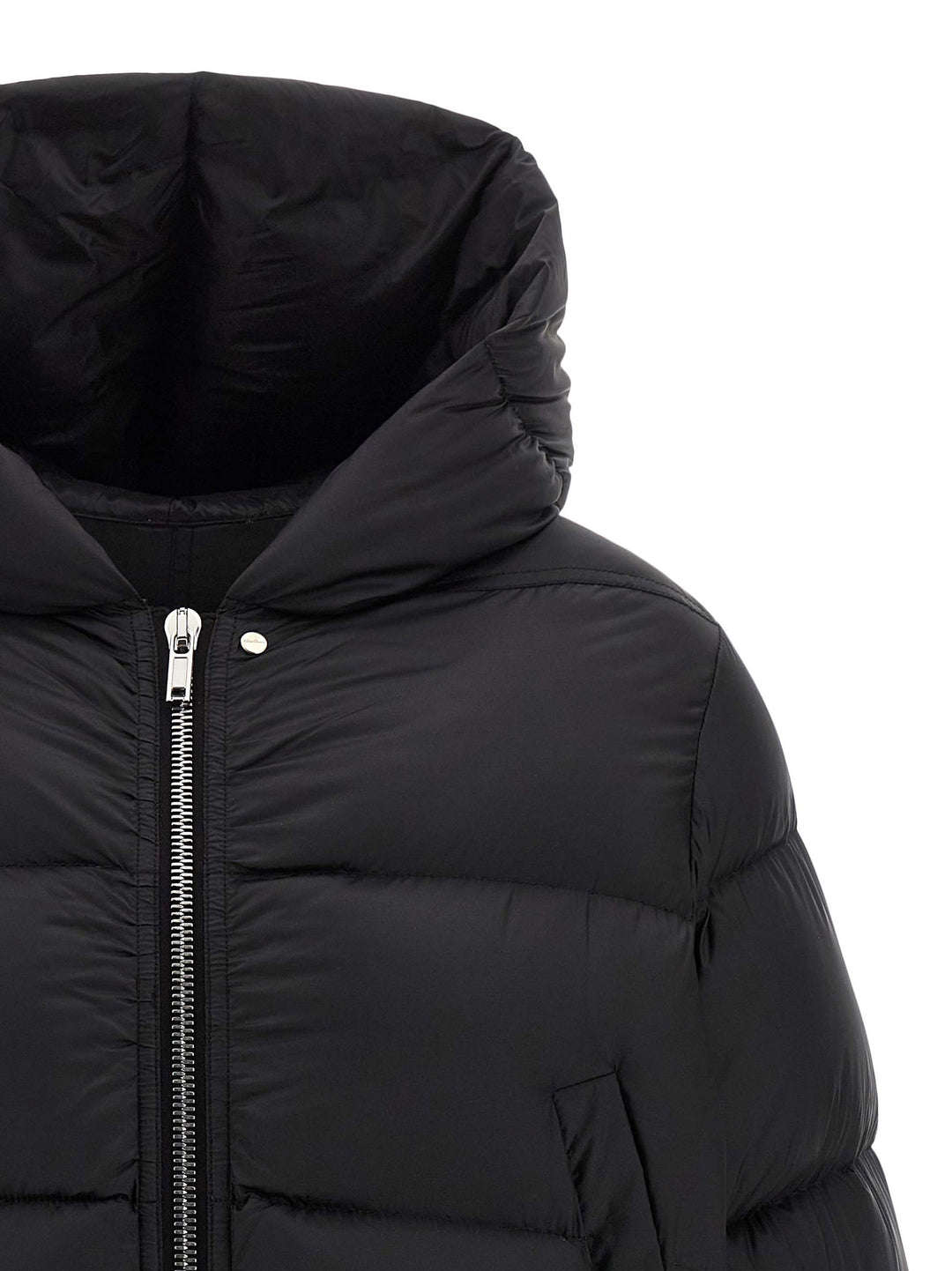 Rick Owens Bomber Jacket Puffer Jackets - Black | 1453814264558fb4affc88b951fcc02e51a58e28