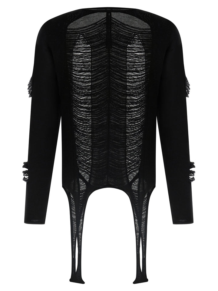 Rick Owens Ls Top Sweaters and Cardigans - Black | 326f0c97eba96001d526b77aafcc25b33f33322e